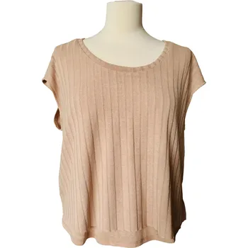 Dámské tričko Dámské hnědé tričko Mango S