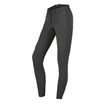 Jezdecké kalhoty ELT Jezdecké rajtky se silikonovým gripem Hella s vysokým pasem Barva: Šedá, Velikost: 46