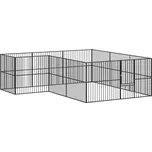 Ohrádka pro psy 12 panelů černá…