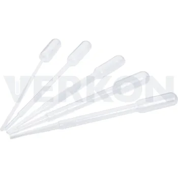 Pipeta plastová dle Pasteura, nesterilní, Objem [ml]: 1,0, Materiál: PE, Balení [ks]: 100