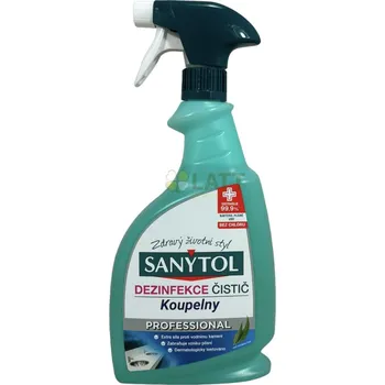 Dezinfekce Sanytol sprej koupelny proti vodnímu kameni XXL 750 ml