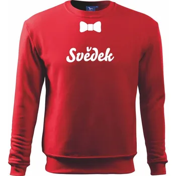 Pánská mikina Rozlučka motýlek - svědek - Mikina Essential pánská - XL ( Červená )