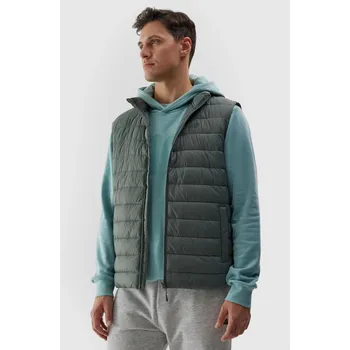 Pánská vesta Pánská péřová vesta s recyklovanou výplní 4F - zelená 4F kaki 2818152