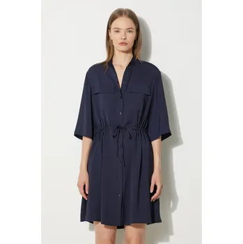 Dámské oblečení Šaty Maison Kitsuné Double Pocket, 36, námořnická modř, 59X