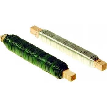 Vázací drát Vázací drát 0,90 mm, 0,65 mm x 30 m, PVC bužírka, zelený