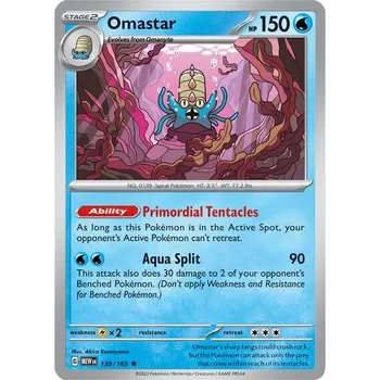Karetní hra Omastar 139/165 - Reverse Holo Stav karty: Near Mint