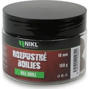 Boilies Nikl Rozpustné Boilies Kill Krill 150 g 14 mm