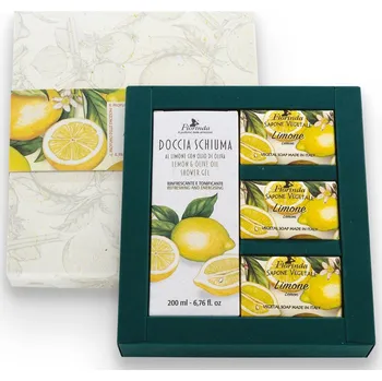 Mýdlo Dárkové balení tří mýdel 50 g Limone a sprchového gelu modrá