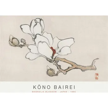Plakát Plakát, Obraz - Magnolia Blossom (Special Edition Japandi) - Kōno Bairei