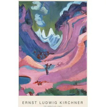 Plakát Plakát, Obraz - The Amselfluh (Special Edition Landscape) - Ernst Ludwig Kirchner