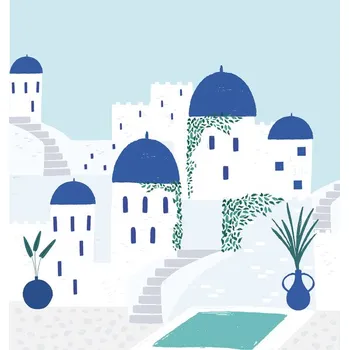 Plakát Plakát, Obraz - Santorini, Aislinn Simmonds