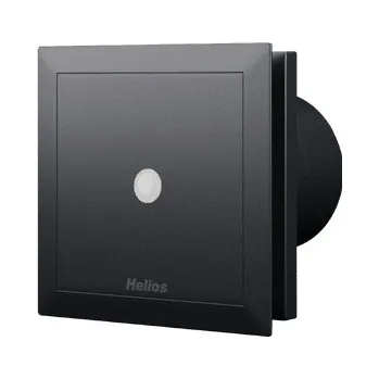 Domácí ventilátor Helios MiniVent M1/100 P BLACK designový ventilátor s čidlem pohybu