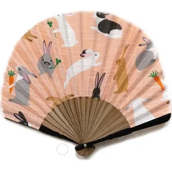 Karnevalový doplněk Vějíř skládací s králiky