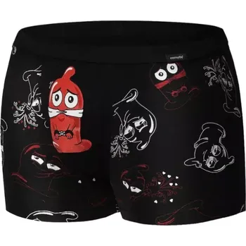 Boxerky Cornette Rubber 280/221 Boxer černé