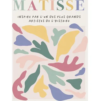 Plakát Plakát, Obraz - Danish Pastel Cut Out Abstract Pattern (3/3) - Henri Matisse Inspiré