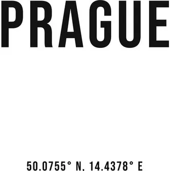 Plakát Plakát, Obraz - Prague simple coordinates, Finlay & Noa