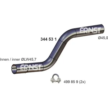 Auto-moto Výfuková trubka ERNST 344524