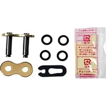 Řetěz D.I.D Chain Nýtovací spojka řetězu 525VX3 ZJ zlatý/černý