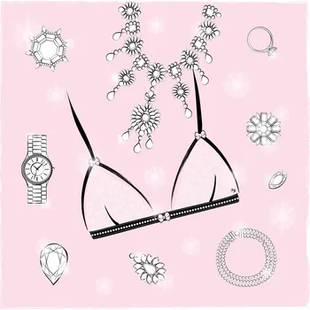 Plakát Plakát, Obraz - Pink Bra, Martina Pavlova