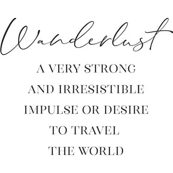 Plakát Plakát, Obraz - Wanderlust definition in scandinavian style, Blursbyai