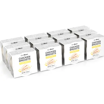 Anabolizér GymBeam Kuřecí prsa ve slunečnicovém oleji 12 x 155 g