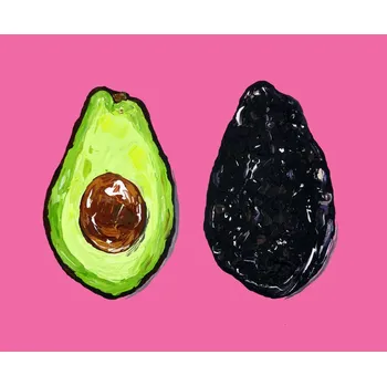Plakát Plakát, Obraz - Avocado On Pink, Alice Straker