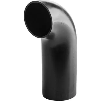 Kanalizační potrubí Koleno prodloužené úhlové odvodňovací Wavin Quickstream HDPE d160/90°, černá