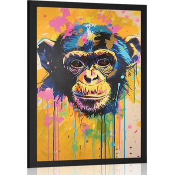 Plakát Dovido Plakát opice s imitací malby