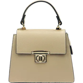 Kabelka Luka Kožená kufříková kabelka 20-051 L béžová