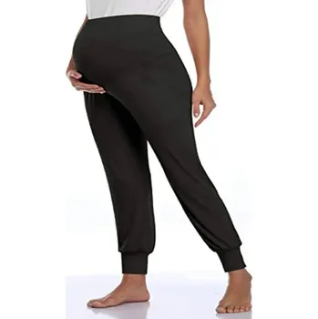 Dámské tepláky pro těhotné Barva: Černá, Velikost: XXL