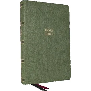 Cizojazyčná kniha NKJV, Single-Column Reference Bible, Verse-by-verse, Green Leathersoft, Red Letter, Comfort Print (Thumb Indexed) - Nelson, Thomas