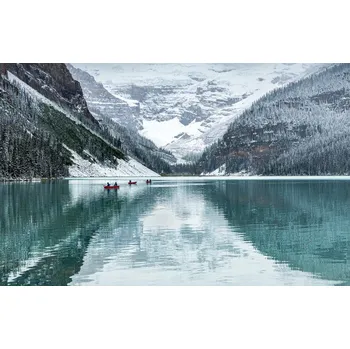 Plakát Plakát, Obraz - Peaceful Lake Louise, Ann Cornelis