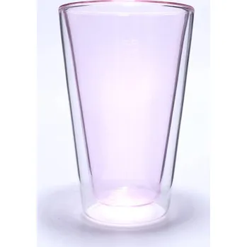 Sklenice Termosklenice s dvojitým sklem 350ml- pink