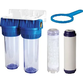 Ochranný vodní filtr Dvojitá filtrace Siliphos s aktivním uhlím Připojení: 1"