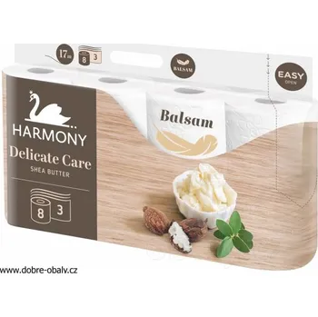 Toaletní papír Toaletní papír Harmony 3vrst. 8 rolí DelikateCare