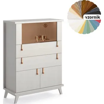 Organizace kuchyně Stylová nízká vitrína Prisma 103cm zakázková