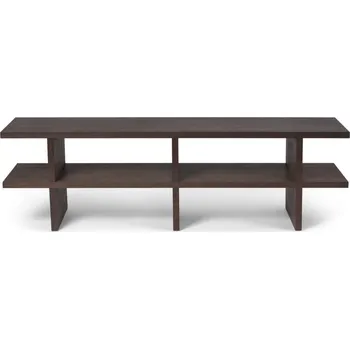 Stolička Ferm Living Lavice Kona Bench, dark oak