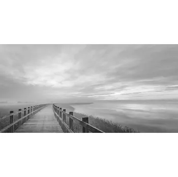 Plakát Plakát, Obraz - The long wooden footbridge., Leif Løndal