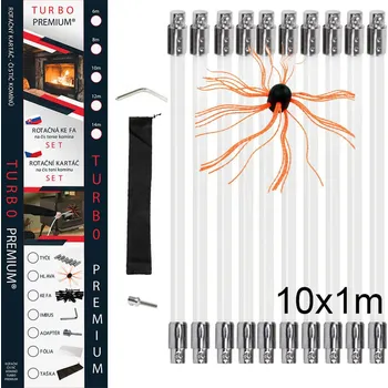 Čistič komínů Rotační čistič komínů - TURBO Premium® 8m