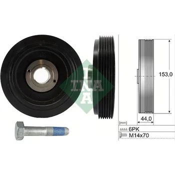 Auto-moto Řemenice, klikový hřídel Schaeffler INA 544 0042 20