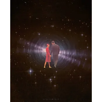 Plakát Plakát, Obraz - Space love, spacerocket art