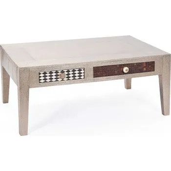 Konferenční stolek Unikátní konferenční stolek Unico - stříbrná/mix barev