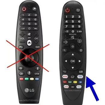 Dálkový ovladač pro LG náhrada za AN-MR600 Magic