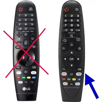 Dálkový ovladač pro LG náhrada za AN-MR19BA Magic