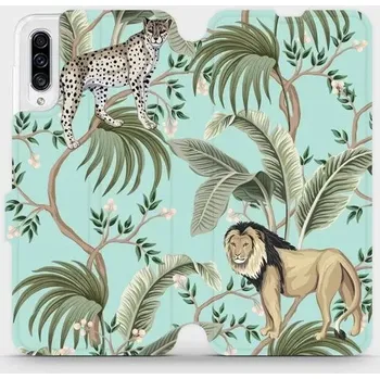 Pouzdro na mobilní telefon Knížkové flip pouzdro Mobiwear - Samsung Galaxy A50 / A30s - MP08S Dvě kočičky - výprodej (Parádní flip obal, kryt, pouzdro Mobiwear na mobilní telefon Samsung Galaxy A50 / A30s s motivem MP08S Dvě kočičky)