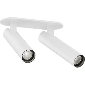 Wever & Ducré Dvojitý polovestavný směrovatelný reflektor Match Semi-Recessed 2.0 Barva: Bílá, Teplota chromatičnosti: 2700 Kelvinů 190251W3 Dvojitý polovestavný směrovatelný reflektor Match Semi-Recessed 2.0