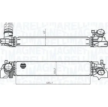 Motor automobilu Chladič turba MAGNETI MARELLI 351319205540