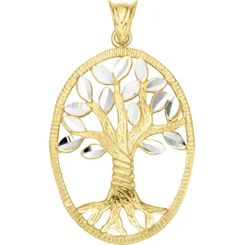 Přívěsek BEALIO Stříbrný přívěsek STROM ŽIVOTA broušený Stříbrný