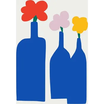 Plakát Plakát, Obraz - Blue Bottle Vase, Little Dean