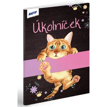 Sešit, úkolníček Kočka Zrzečka A5 (Notýsek s kočkou)